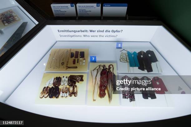 February 2019, Hamburg: Various photos of the murderer Fritz Honka's deeds can be found in a showcase in the police museum. In the police museum of...