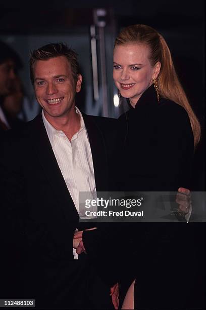 Ewan McGregor with Nicole Kidman during Moulin Rouge London Premiere at Odeon Leicester Square in London, United Kingdom.