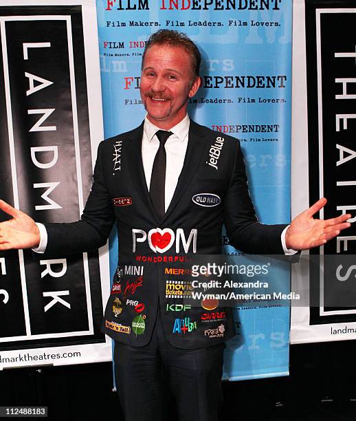 Morgan Spurlock at Film Independent's 2011 Screening of "The Greatest Movie Ever Sold" held at the Landmark Theater on April 18, 2011 in Los Angeles,...