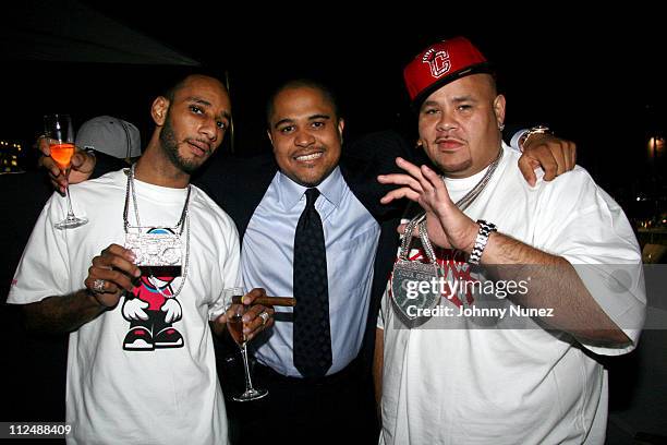 Swizz Beatz, Irv Gotti and Fat Joe during Irv "Gotti" Lorenzo Celebrates his New Venture with Universal Motown Records Group - Yacht Party at...