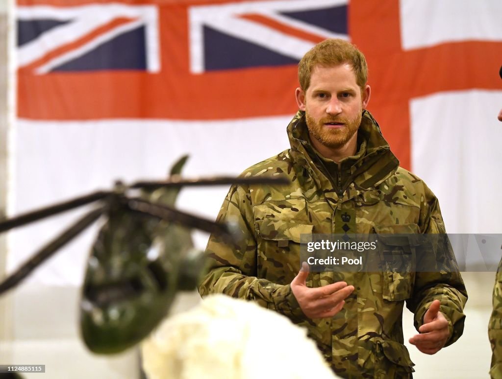 Prince Harry, Duke of Sussex Visits Exercise Clockwork