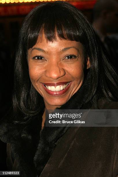 Adriane Lenox during Opening Night of Edward Albee's revival of "Who's Afraid of Virginia Woolf?" on Broadway at The Longacre Theater in New York...