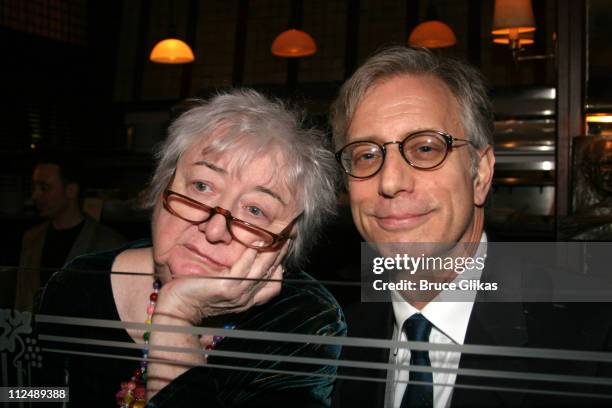 Elizabeth McCann, producer, and Jay Weiss during Opening Night of Edward Albee's revival of "Who's Afraid of Virginia Woolf?" on Broadway at The...