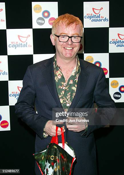 Chris Evans during The 2005 95.8 Capital FM Awards - Inside Arrivals at Royal Lancaster Hotel in London, Great Britain.