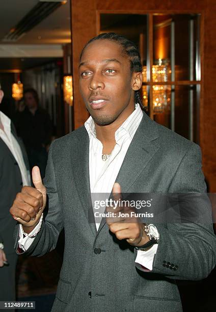 Lemar during The 2005 95.8 Capital FM Awards - Inside Arrivals at Royal Lancaster Hotel in London, Great Britain.