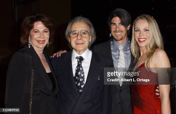 Lalo Schifrin with wife, son Ryan Schifrin and wife Theresa Schifrin