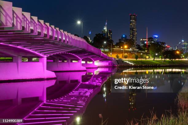 city nightlife - melbourne art stock pictures, royalty-free photos & images