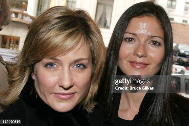 Amy Carlson and Jill Hennessy during Jerry Orbach Memorial Celebration at The Richard Rogers Theater in New York City, New York, United States.