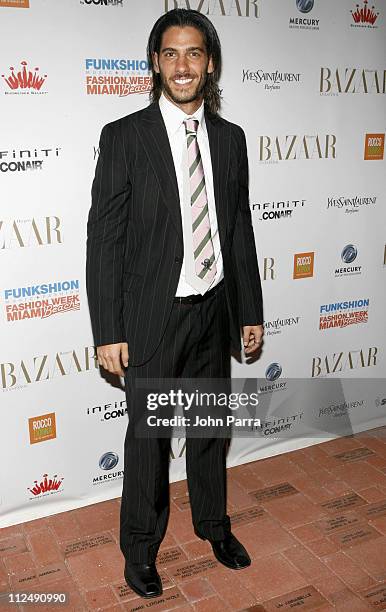 Erick Elias during Miami Fashion Week 2006 - Harpers Bazaar en Espanol Collection - Arrivals at Knight Concert Hall in Miami, Florida, United States.