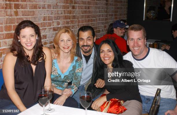Yeni Alvarez, Gino Salvano and Lourdes Colon during Director Jeremy Kasten's Birthday Party - March 26, 2005 at The Globe Restaurant in Venice,...