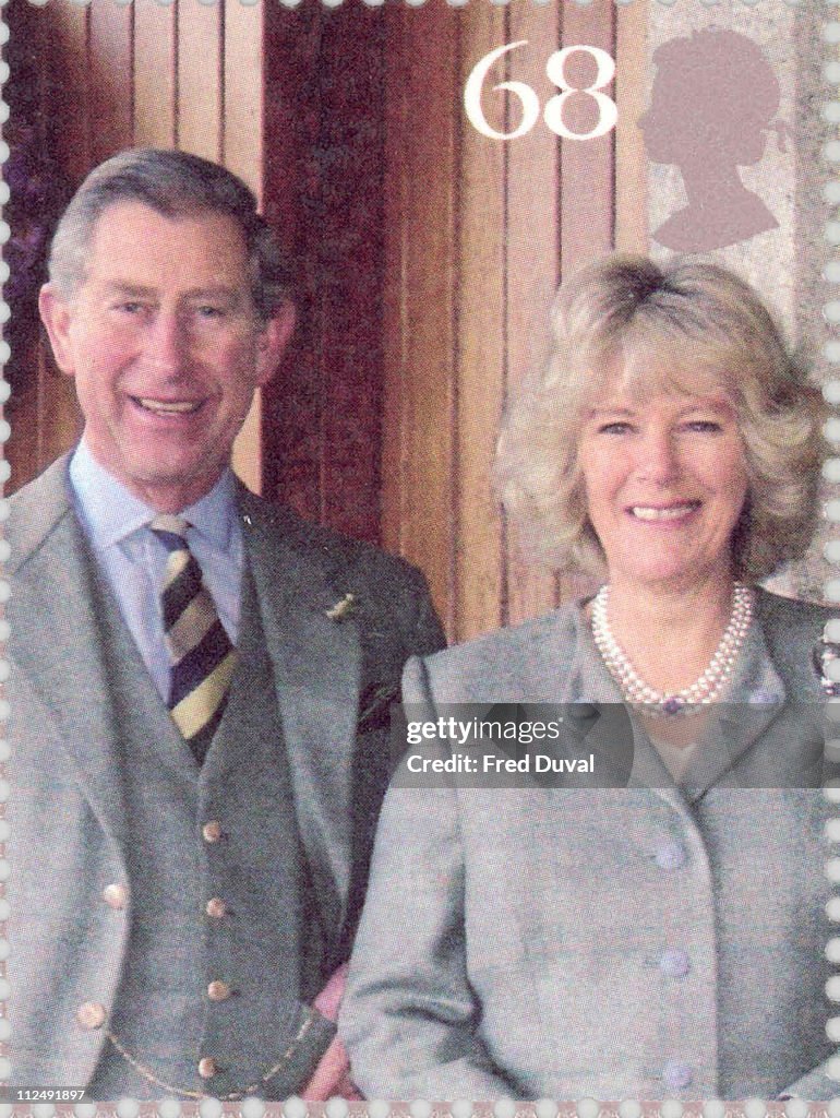 HRH Prince Charles and Camilla Parker Bowles Commemorative Wedding Stamps Unveiled