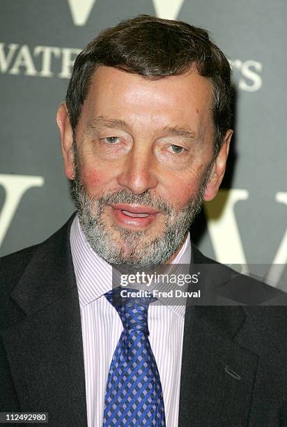 David Blunkett during David Blunkett Signs Copies of "The Blunkett Tapes" at Waterstone's Trafalgar Square in London, Great Britain.