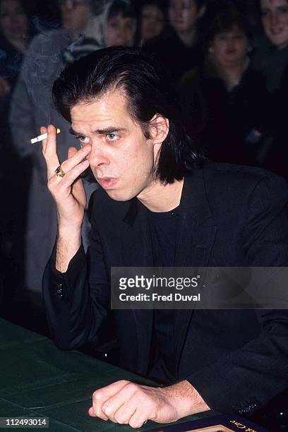 Nick Cave during Nick Cave "King Ink II" Book Signing - March 1, 1997 at Waterstones in London, Great Britain.