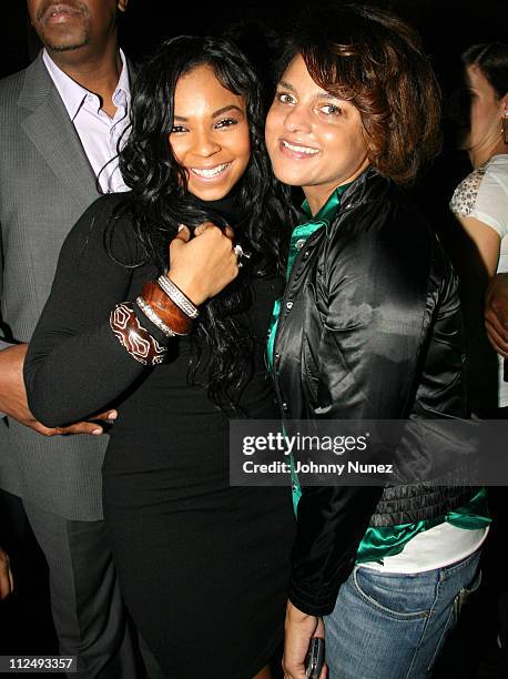Asanti and Marsha Ambrosius during Ashanti's Surprise Birthday Party Hosted by Rosie Michel and Ofeer Benatalva - October 18, 2006 at Lotus in New...