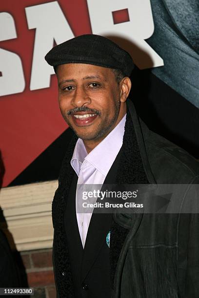 Ruben Santiago Hudson during "Julius Caesar" on Broadway - Arrivals - April 3, 2005 at The Belasco Theater in New York City, New York, United States.