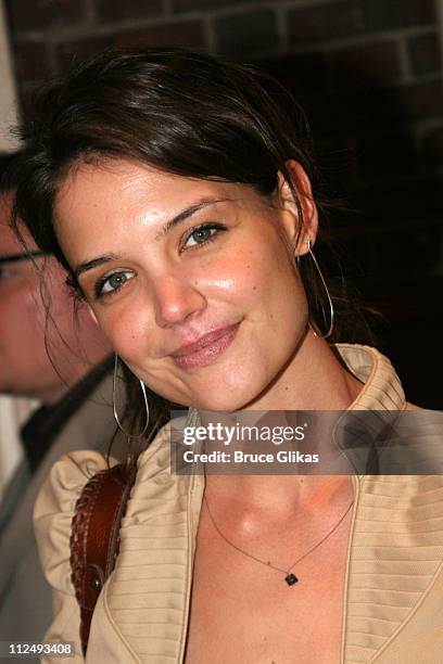 Katie Holmes during "Julius Caesar" on Broadway - Arrivals - April 3, 2005 at The Belasco Theater in New York City, New York, United States.