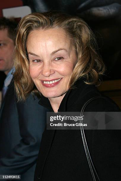 Jessica Lange during "Julius Caesar" on Broadway - Arrivals - April 3, 2005 at The Belasco Theater in New York City, New York, United States.