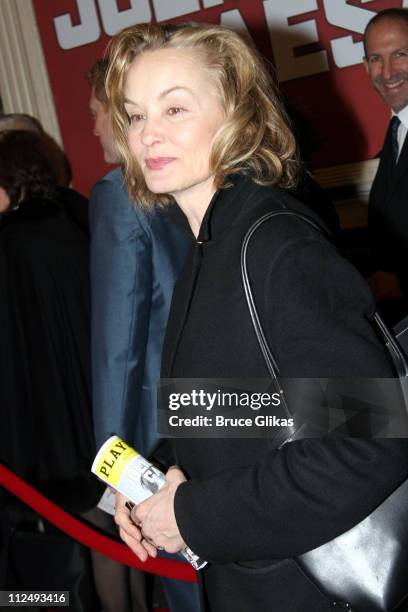 Jessica Lange during "Julius Caesar" on Broadway - Arrivals - April 3, 2005 at The Belasco Theater in New York City, New York, United States.