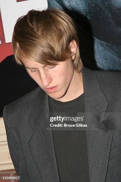 Jesse Shepard, son of Jessica Lange during "Julius Caesar" on Broadway - Arrivals - April 3, 2005 at The Belasco Theater in New York City, New York,...