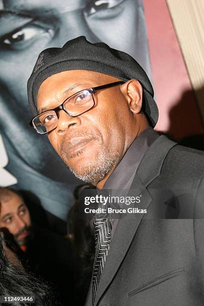 Samuel L Jackson during "Julius Caesar" on Broadway - Arrivals - April 3, 2005 at The Belasco Theater in New York City, New York, United States.