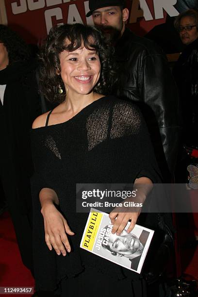 Rosie Perez during "Julius Caesar" on Broadway - Arrivals - April 3, 2005 at The Belasco Theater in New York City, New York, United States.