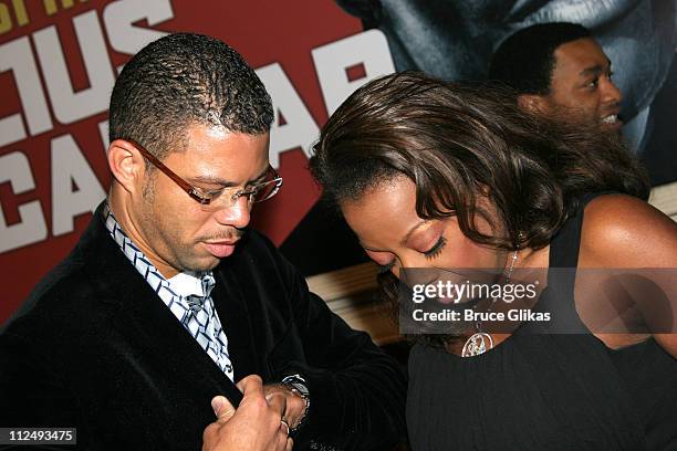 Al Reynolds and Star Jones Reynolds during "Julius Caesar" on Broadway - Arrivals - April 3, 2005 at The Belasco Theater in New York City, New York,...