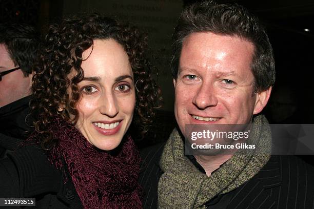Nina Goldman and Matthew Bourne during Opening Night Party for "Julius Caesar" on Broadway at Gotham Hall in New York City, New York, United States.