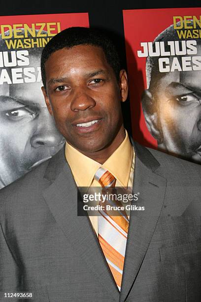 Denzel Washington during Opening Night Party for "Julius Caesar" on Broadway at Gotham Hall in New York City, New York, United States.