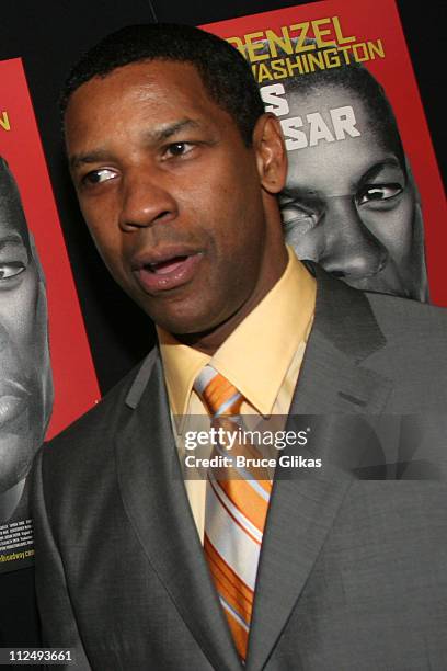 Denzel Washington during Opening Night Party for "Julius Caesar" on Broadway at Gotham Hall in New York City, New York, United States.