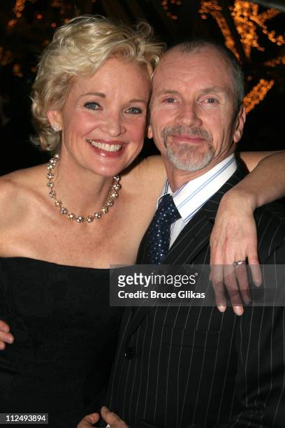 Christine Ebersole and husband Bill Moloney during "Steel Magnolias" Opening Night on Broadway - After Party - Inside at Tavern on the Green in New...
