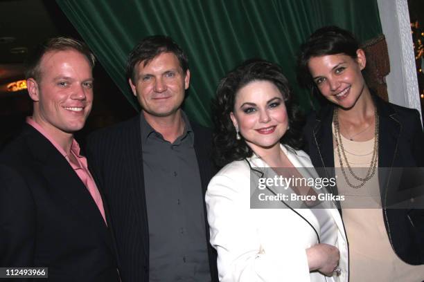 Jason Moore, director of the play as well as "Dawson's Creek", Kevin Williamson, creator of "Dawson's Creek", Delta Burke and Katie Holmes