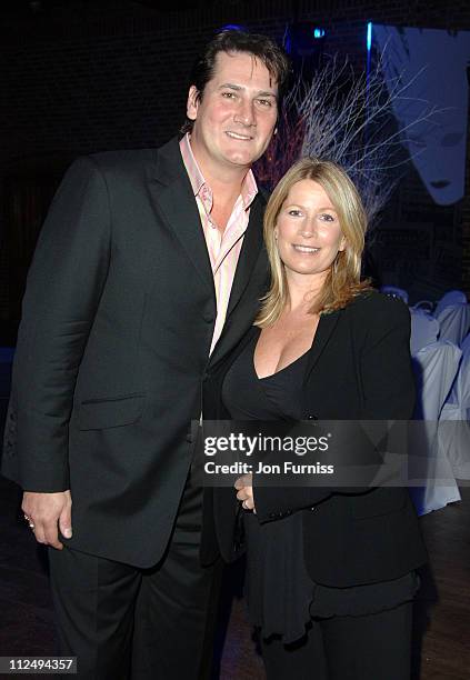 Tony Hadley and Alison Evers during The Ice Ball 2006 - Inside at The Brewery in London, Great Britain.