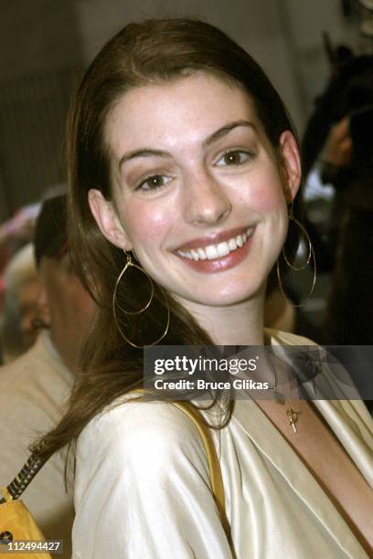 Anne Hathaway during "On Golden Pond" Opening Night on Broadway - Arrivals at The Cort Theater in New York City, New York, United States.