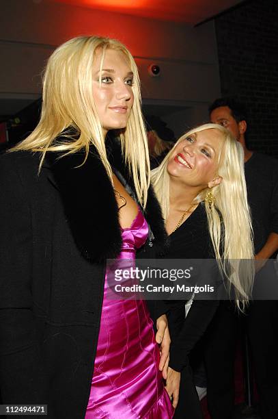 Brooke Hogan and Linda Hogan during Brooke Hogan Celebrates the Release of Her New CD "Undiscovered" - October 24, 2006 at Marquee in New York City,...