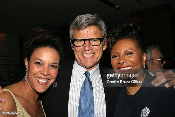 Linda Powell, Earnest Thompson, playwright, and Leslie Uggams