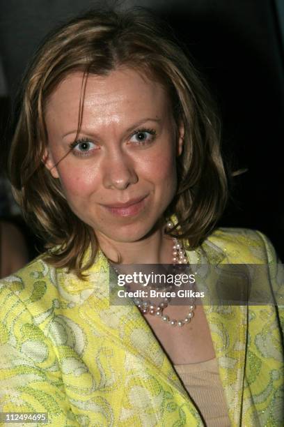 Oksana Baiul during "On Golden Pond" Opening Night on Broadway - Curtain Call and After Party at The Cort Theater and Blue Fin in New York City, New...