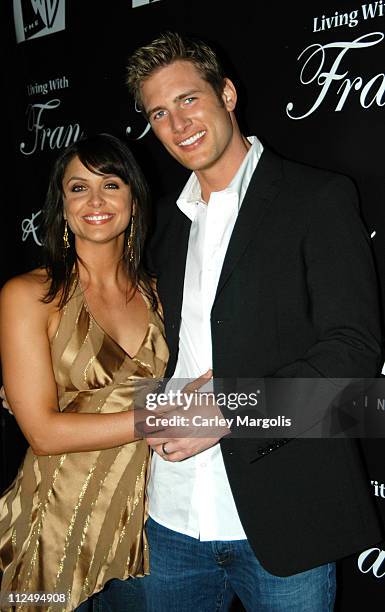 Danielle Kirlin and husband Ryan McPartlin during Fran Drescher Celebrates The Premiere of "Living With Fran" Sponsored by Pureromance.com at Cain in...