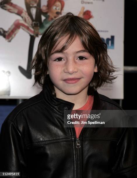 Jonah Bobo during "Flushed Away" New York Premiere - Outside Arrivals at AMC Lincoln Square in New York City, New York, United States.