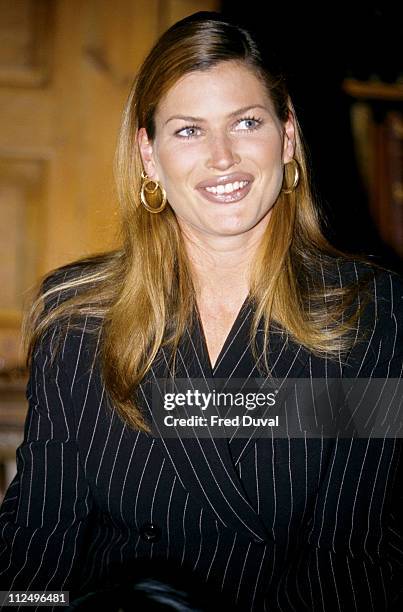 Carre Otis during 1995 Pirelli Calendar Launch in London, Great Britain.