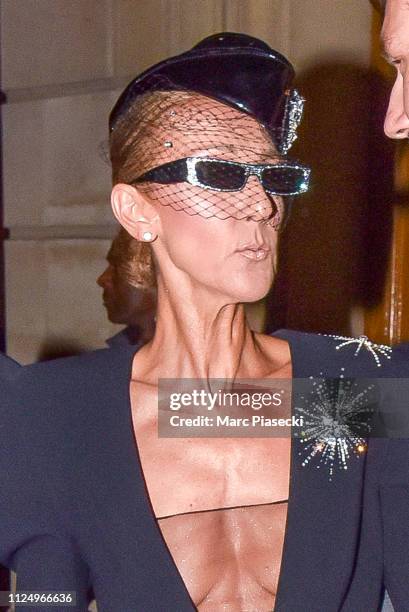 Singer Celine Dion is seen on January 25, 2019 in Paris, France.