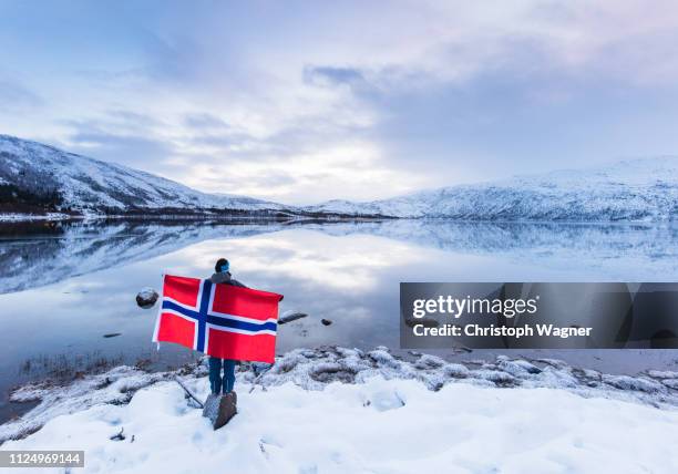 norway - senja - stimmungsvoller himmel fotografías e imágenes de stock