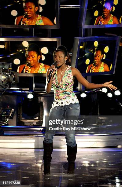 "American Idol" Season 4 - Top 7 Finalist, Vonzell Solomon from Fort Myers, Florida