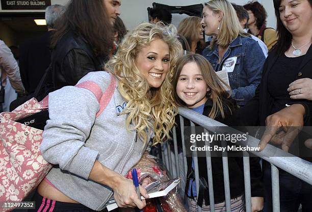 "American Idol" Season 4 - Top 7 Finalist, Carrie Underwood from Checotah, Oklahoma and fans