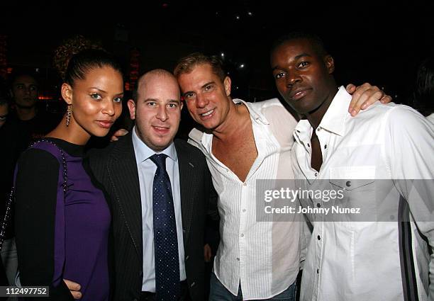 Denise Vasi, Noah Tepperberg, Jack Rich and Guest during Jack Rich Birthday Party - November 7, 2006 at Marquee in New York City, New York, United...