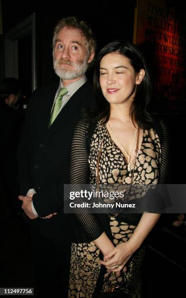 Kevin Kline and Phoebe Cates during Lulu Frost Second Anniversary Party at Tenjune in New York, New York, United States.