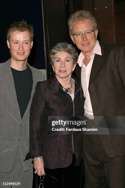 Stuart Miles,Valerie Singleton and Mark Curry during "Hell's Kitchen II" - Day 5 - Arrivals at Atlantis Building, Brick Lane in London, Great Britain.