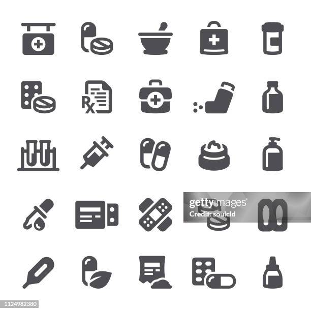 stockillustraties, clipart, cartoons en iconen met geneesmiddelen pictogrammen - creme