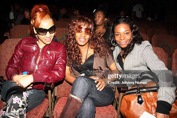 Keyshia Cole, Frankie Lons and guest during 2006 BET Hip-Hop Awards - Inside at Fox Theatre in Atlanta, Georgia, United States.