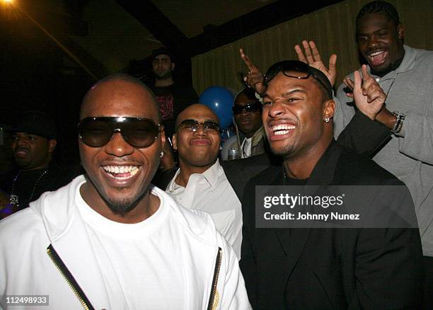 Osi Umenyiora and Guests during Osi Umenyiora of the New York Giants Birthday Party - November 13, 2006 at Marquee in New York City, New York, United...