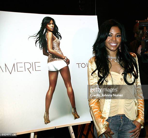 Amerie during Amerie Signs Her Album "Touch" at Virgin Megastore in New York City - April 26, 2005 at Virgin Megastore in New York City, New York,...